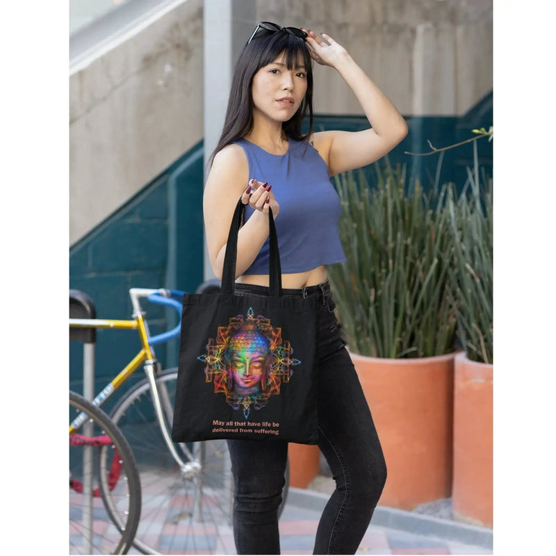 Buddha Quote Vegan Tote Bag - Vegan As Folk