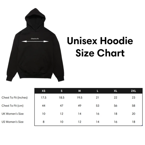 Hoodie Size Chart