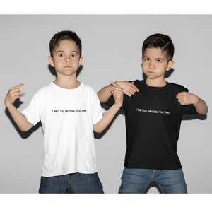 Two boys wearing t-shirts.