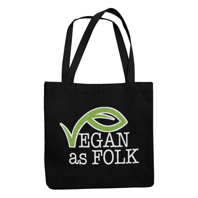 Vegan as Folk Logo Organic Cotton Tote Bag - Vegan As Folk